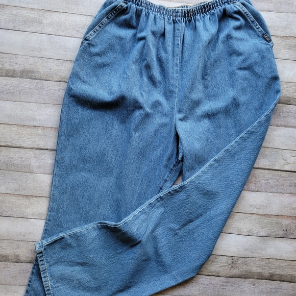 Chic denim blue jean granny pants size 18 - Picture 5 of 8